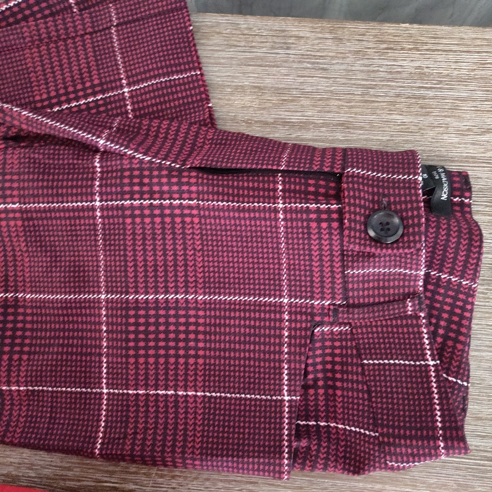 89th & MADISON Straight Leg Stretch Plaid 10